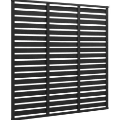 Hot vidaXL Staketpanel WPC 180x180 cm Svart