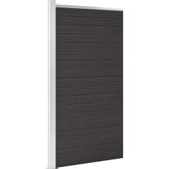 Sale vidaXL Staketpanel WPC 95x186 cm Svart