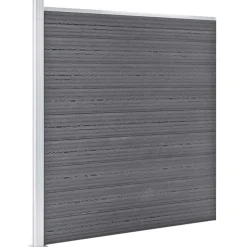 vidaXL Staketpanel WPC 872x186 cm grå