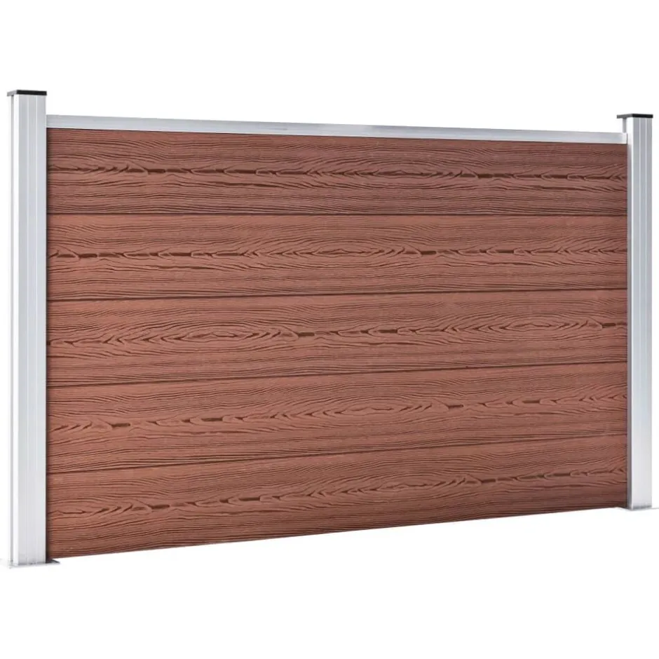 Discount vidaXL Staketpanel WPC 526x106 cm Brun