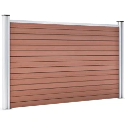 Discount vidaXL Staketpanel WPC 526x106 cm Brun