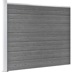 vidaXL Staketpaneler WPC 872x146 cm grå