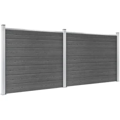 Online vidaXL Staketpaneler WPC 353x146 cm Svart