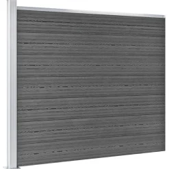 Online vidaXL Staketpaneler WPC 353x146 cm Svart