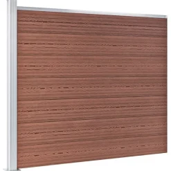 Outlet vidaXL Staketpaneler WPC 526x146 cm Brun