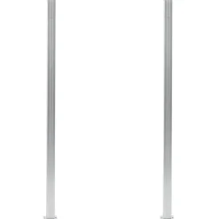 vidaXL Staketstolpar 2 st aluminium 185 cm