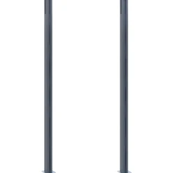 Sale vidaXL Staketstolpar 2 st 185 cm aluminium Mörkgrå