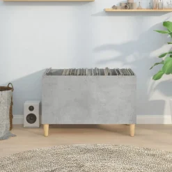 vidaXL Stereobänk betonggrå 74,5x38x48 cm konstruerat trä