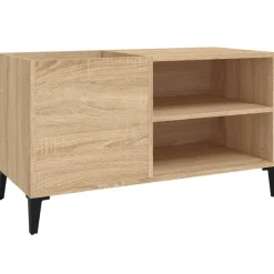 Best vidaXL Stereobänk sonoma-ek 84x38x48 cm konstruerat trä Sonoma ek