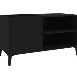 Online vidaXL Stereobänk 84x38x48 cm konstruerat trä Svart
