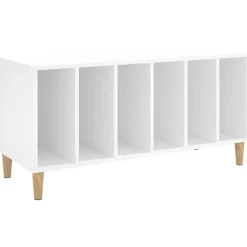 Best vidaXL Stereobänk 100x38x48 cm konstruerat trä Vit