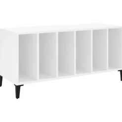 Online vidaXL Stereobänk 100x38x48 cm konstruerat trä Vit