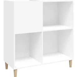 New vidaXL Stereobänk 84,5x38x89 cm konstruerat trä Vit