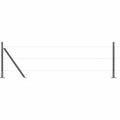 Online vidaXL Stängselstolpe 26 pcs 3,2 x 3,2 x 50 cm Grå