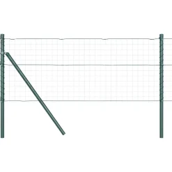 vidaXL Stängselstolpe 52 pcs Grön 3,2 x 3,2 x 80 cm