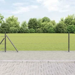 Outlet vidaXL Stängselstolpe Grå