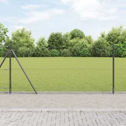 vidaXL Stängselstolpe Grå