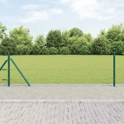 vidaXL Stängselstolpe Grön
