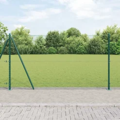 vidaXL Stängselstolpe Grön