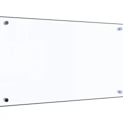 vidaXL Stänkskydd transparent 70x40 cm härdat glas