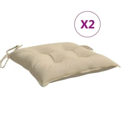 Clearance vidaXL Stolsdynor 2 st 40x40x7 cm oxfordtyg Beige