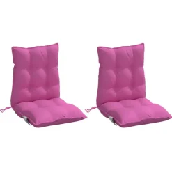 vidaXL Stolsdynor 2 st oxfordtyg Rosa