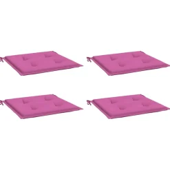 Outlet vidaXL Stolsdynor 2 st 40x40x4 cm tyg Rosa