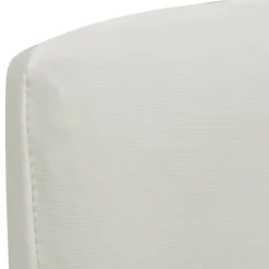 vidaXL Stolsöverdrag rak modell stretch 6 st gräddvit