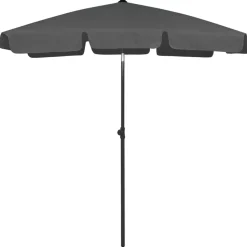 vidaXL Strandparasoll antracit 180x120 cm