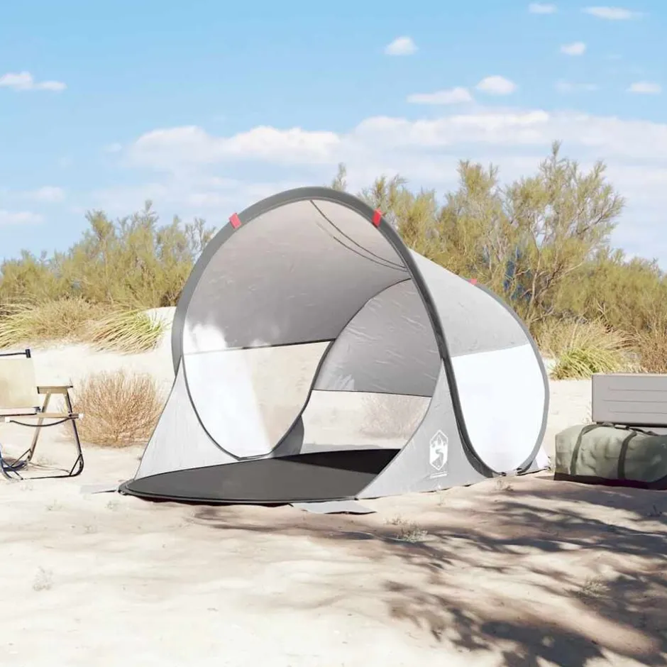 Outlet vidaXL Strandtält pop-up vattentät Grå