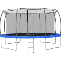 vidaXL Studsmatta rund 460x80 cm 150 kg