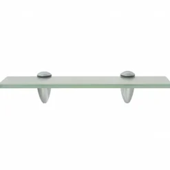 New vidaXL Svävande hylla glas 30x10 cm 8 mm Vit