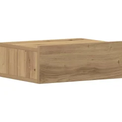 vidaXL Svävande sängbord artisan ek 40x32x15 cm konstruerat trä