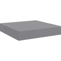 Best vidaXL Svävande vägghylla 23x23,5x3,8 cm MDF Grå