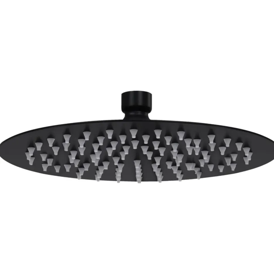 Sale vidaXL Takduschhuvud i rostfritt stål 20 cm rund Svart