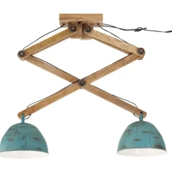 vidaXL Taklampa 25 W nött blå 29x18x85 cm E27
