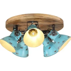 vidaXL Taklampa 25 W nött blå 50x50x25 cm E27