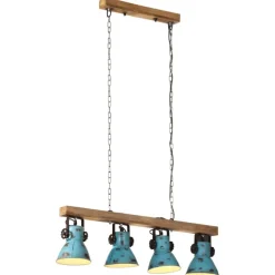 vidaXL Taklampa 25 W nött blå 90x24x111 cm E27
