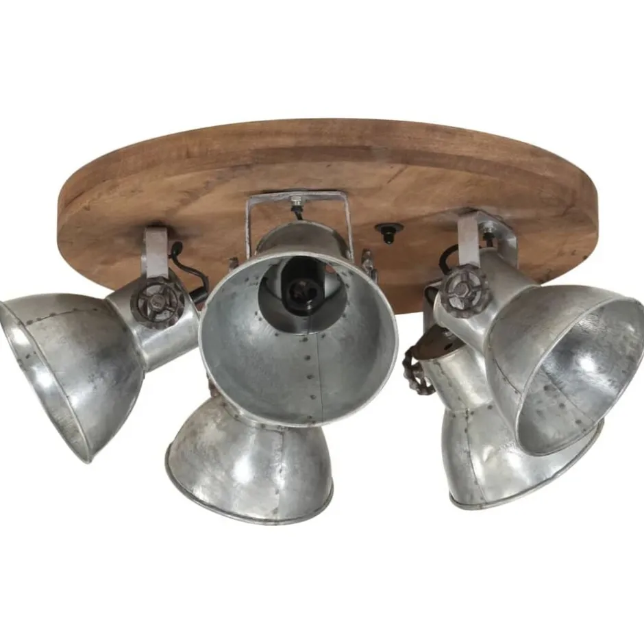 New vidaXL Taklampa 25 W vintage 50x50x25 cm E27 Silver