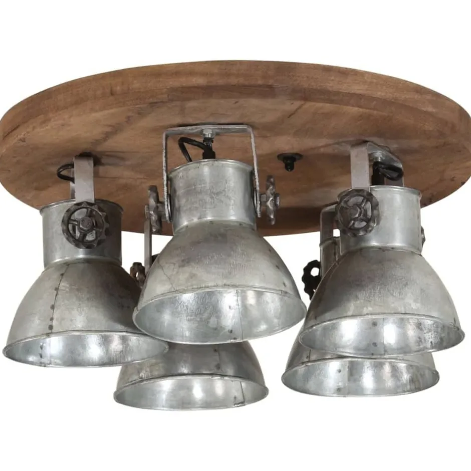 New vidaXL Taklampa 25 W vintage 50x50x25 cm E27 Silver