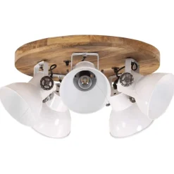 Outlet vidaXL Taklampa 25 W 50x50x25 cm E27 Vit
