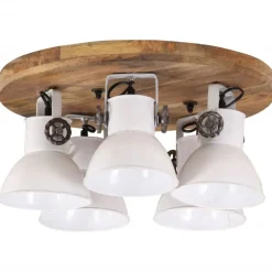 Outlet vidaXL Taklampa 25 W 50x50x25 cm E27 Vit