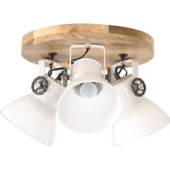 vidaXL Taklampa industriell 25 W vit 42x27cm E27