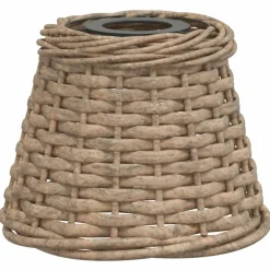 Clearance vidaXL Taklampskärm Ø15x12 cm korgmaterial Brun