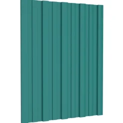 vidaXL Takpanel 12 pcs Grön 60 x 45 cm Galvaniserat stål