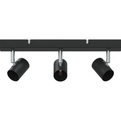 Outlet vidaXL Takspotlight med strålkastare 38 x 6,5 x 11,5 cm Metall Svart