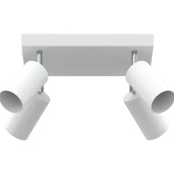 vidaXL Takspotlight med strålkastare Vit 26 x 26 x 16 cm Metall