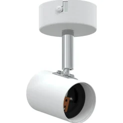Discount vidaXL Takspotlight med strålkastare 6,5 x 6 x 11,5 cm Metall Vit