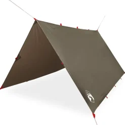 vidaXL Tarp brun 306x306 cm vattentät