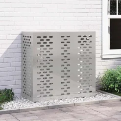 vidaXL Täckning för Luftkonditionering Silver 110 x 50 x 105 cm